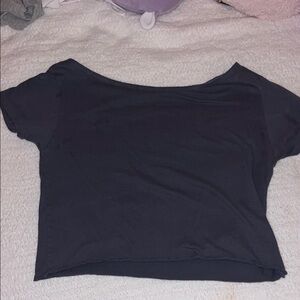 Women's Navy off the Shoulder Top